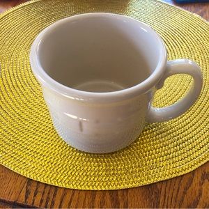 Longaberger ivory Soup-er mug. Ivory. 4inch diameter. Microwave/oven/dishwasher